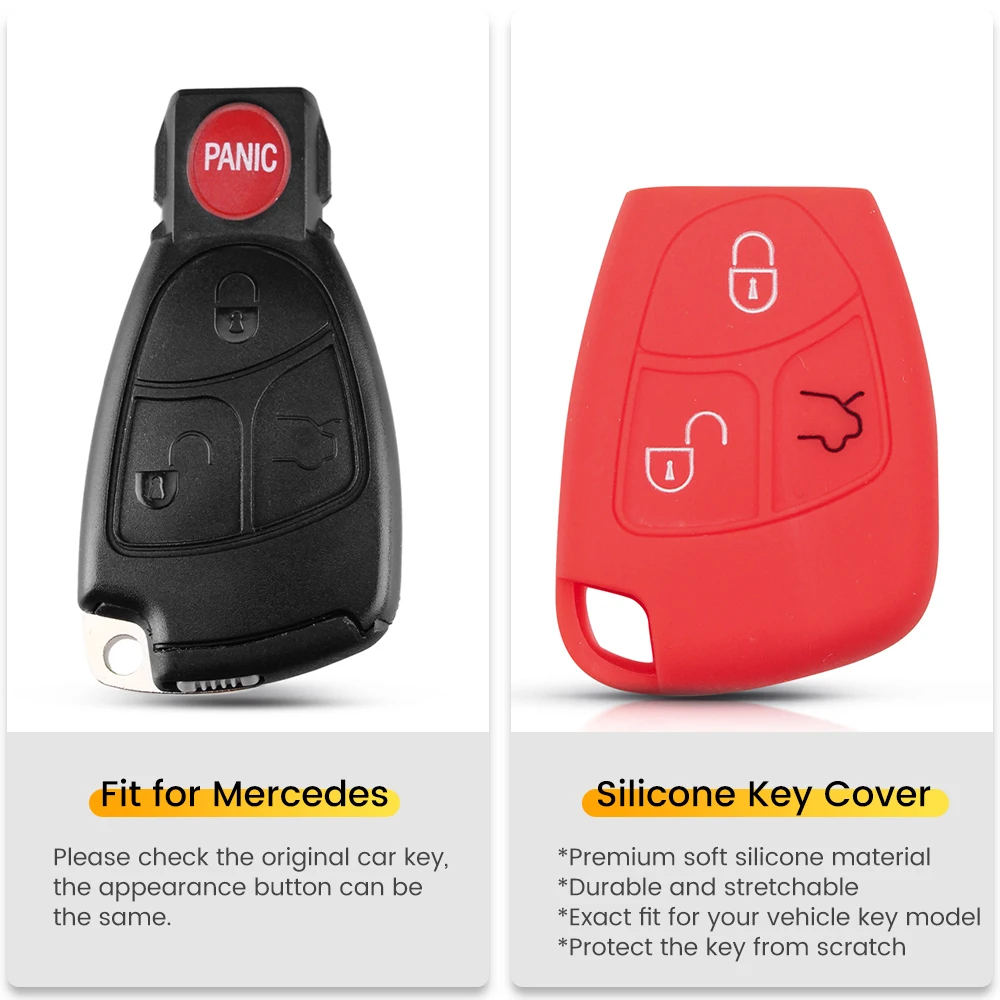 KEYYOU для Mercedes-Benz CL55 CL600 C230 CL65 C240 C280 C320 3 кнопки силиконовый пульт дистанционного