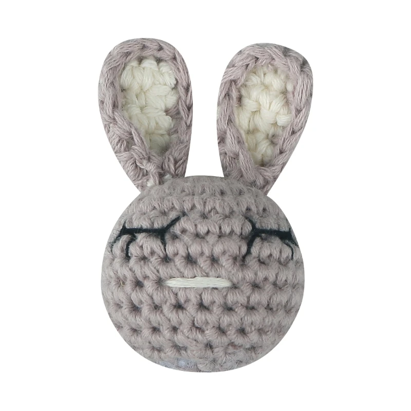 

Зажим для соски-пустышки BX0D, Плетеный вручную, с бусинами в форме кролика, для младенцев, аксессуары для прорезывания зубов, подарок для малы...