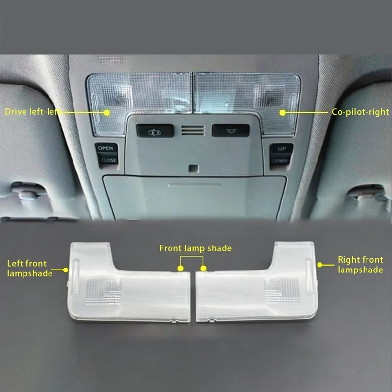 

Car Interior Reading Lamp Cover Front Roof Lamp Lamp Cover for Toyota Camry /HYBRID 2011-2015 81391-06040 81391-06060