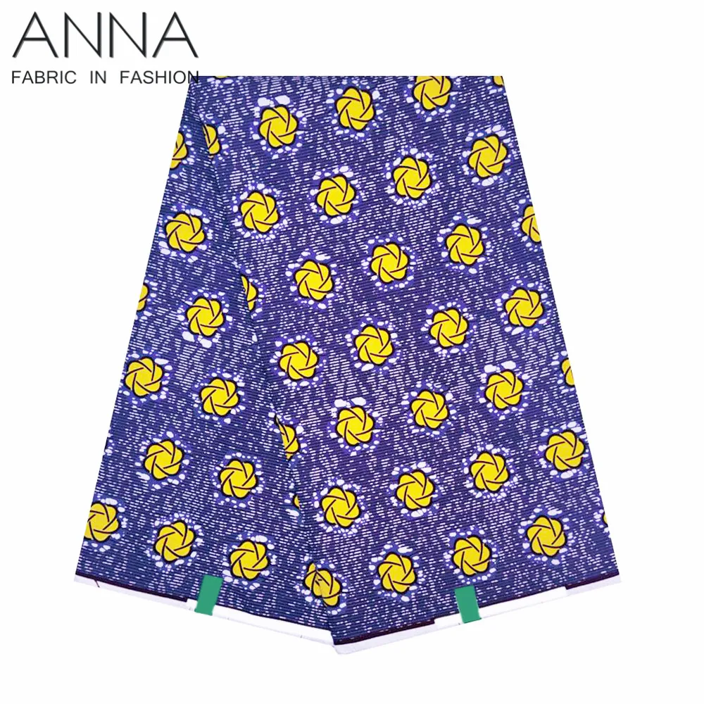 Настоящий воск Анкара с блоковыми принтами ткань в стиле батик африканская