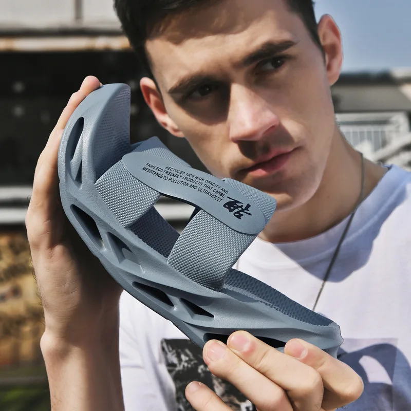 

Сандалии мужские для пляжа, удобные босоножки, Нескользящие, мягкая резина, тапочки для воды, летняя Уличная обувь