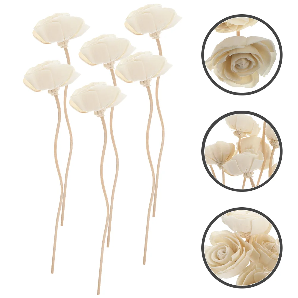 

6 Pcs Aromatherapy Rattan Diffuser Essential Oil Diffusers Reed Sticks Dried Flower