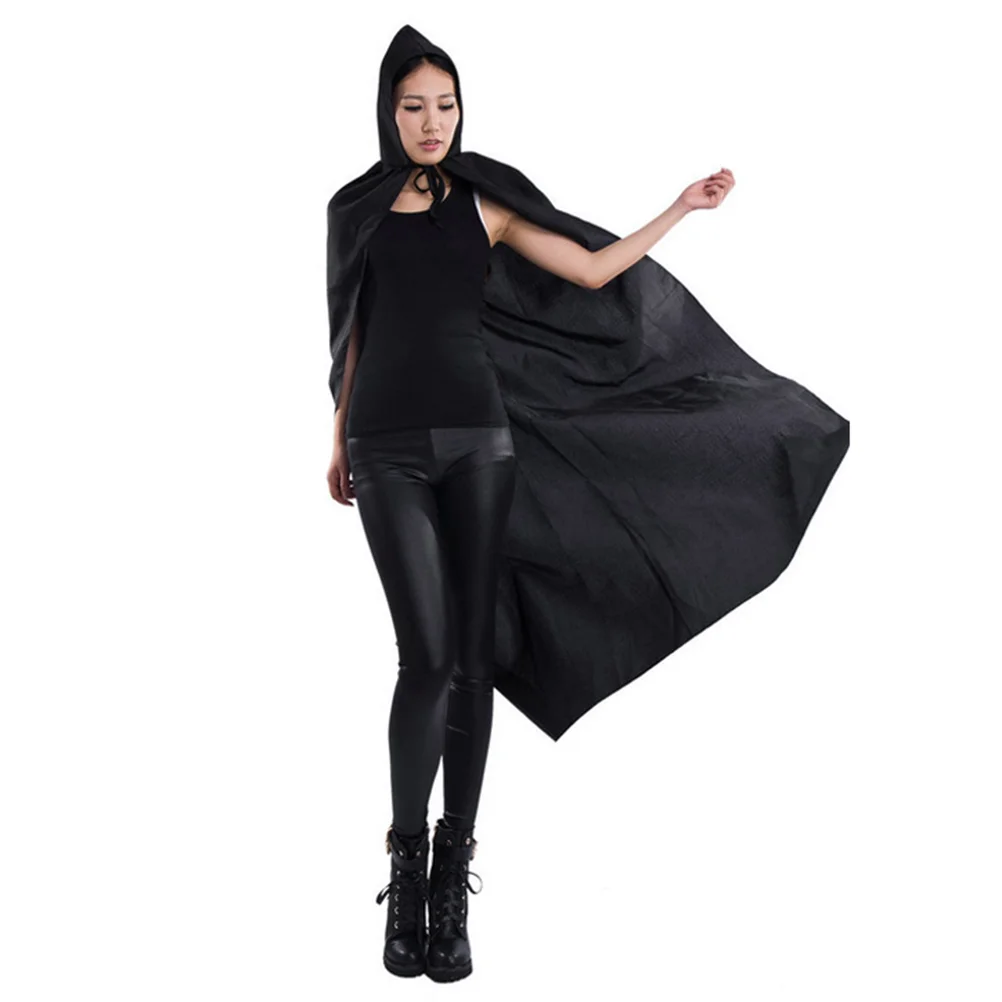 Хэллоуин плащ мрачный жнец смерть халат с капюшоном костюм косплей 170 см мрачного