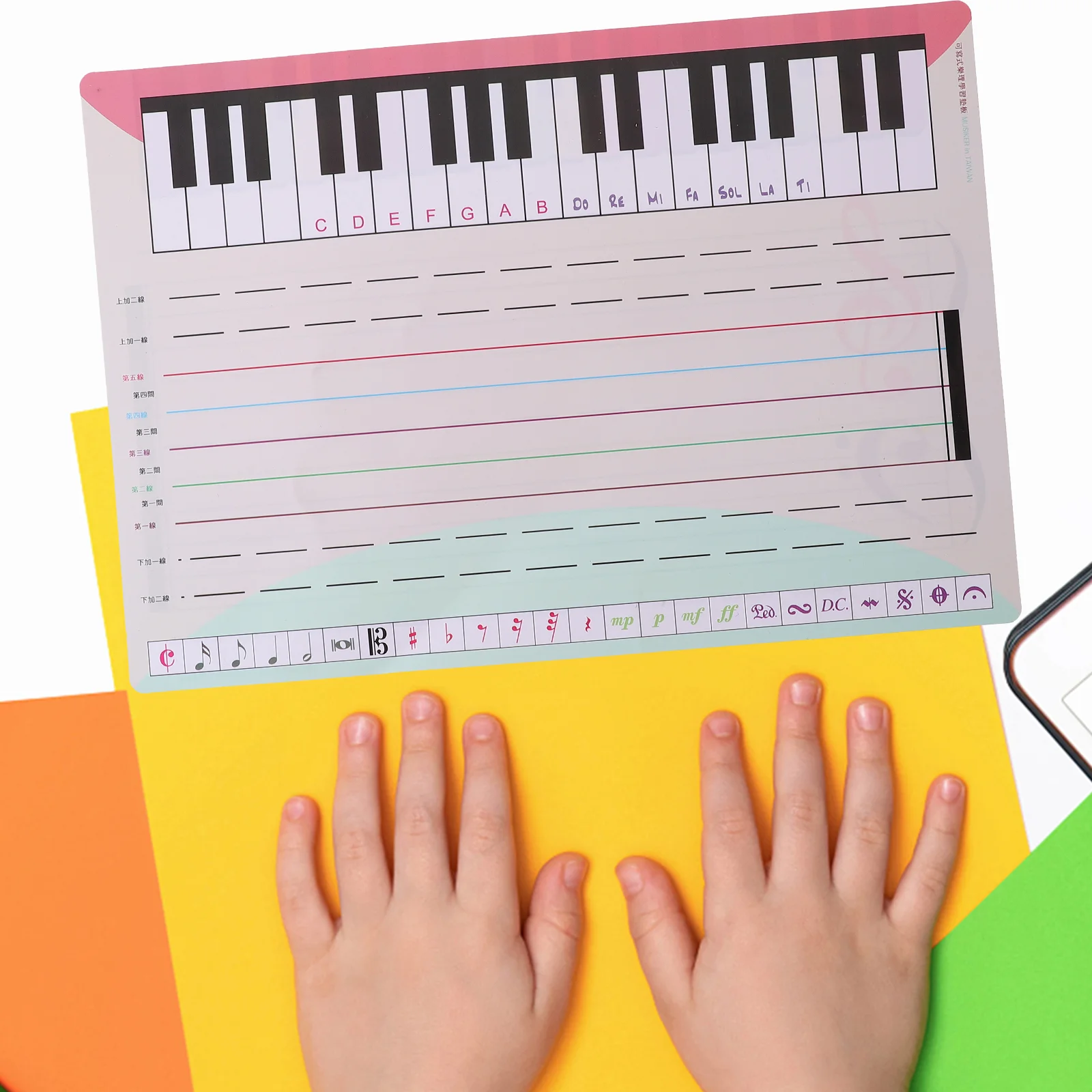 

Staff Whiteboard Boards Stave Stickers Portable Tool Practice Music Teaching Pet Erasable Film Notation Piano Cards Poster