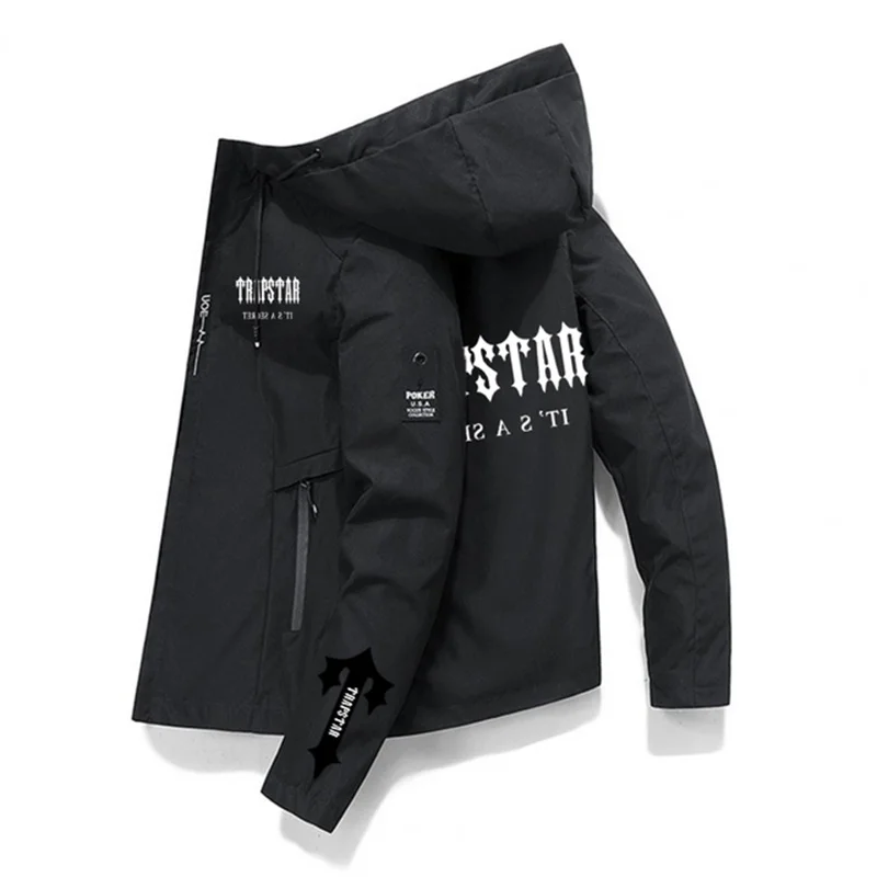

2023 new autumn/spring jacket casual trend men's zip jacket spring and autumn TRAPSTAR brand men's fashion jacket