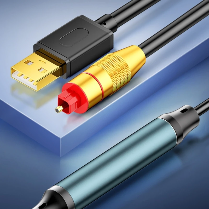 USB-оптический звуковой адаптер преобразователь кабель разъем SPDIF для компьютера
