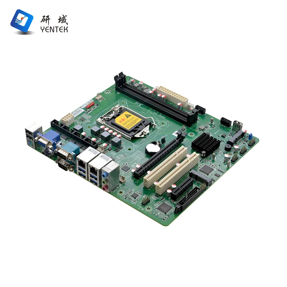 Фото Новая промышленная материнская плата ATX Q85 LGA1150 с гарантией 3 года, поддержкой процессоров I3, I5, I7, 2 DDR3, HD VGA, 2 LAN, 11 USB, PCIE, совместимая с Win10 и Linux. №1