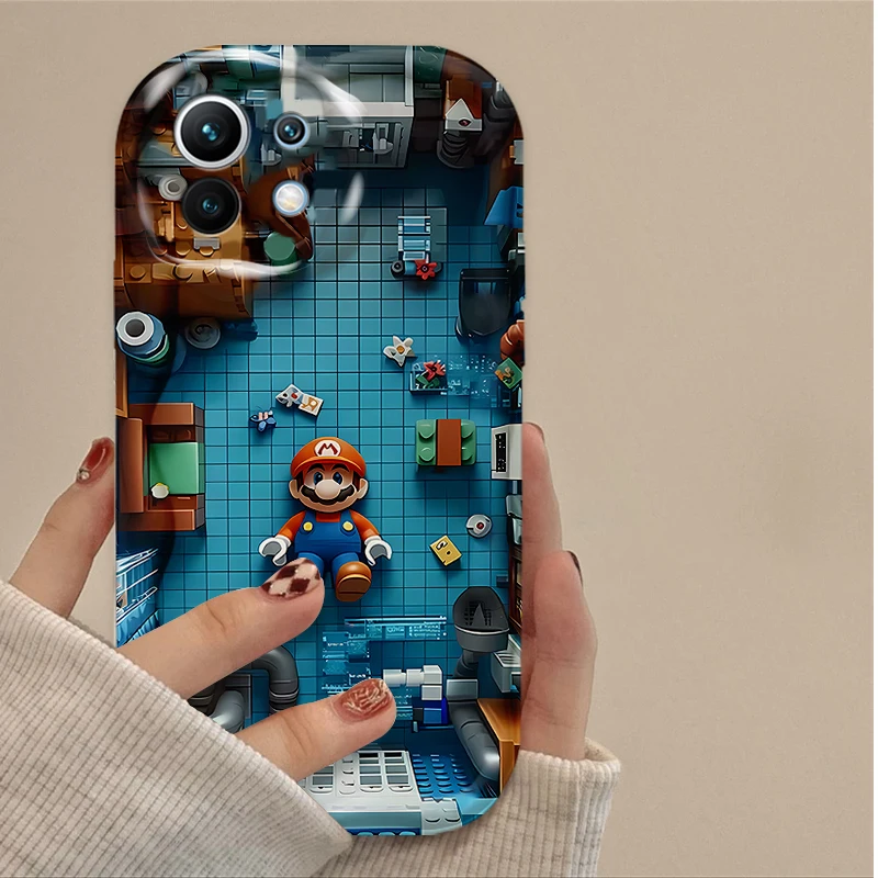 Чехол Super M-Marios Bros для Xiaomi 14T 13T 12T 13 12 11 11i Lite 5G 10T POCO X5 X6 Pro X3 NFC X4 GT F3 F4 F5 F6 M6 M5S C65 Etui