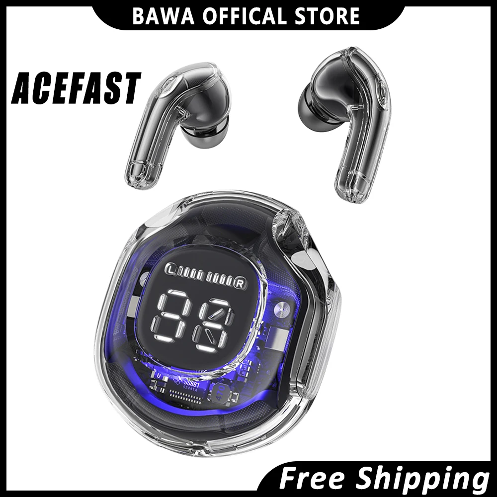 

Tws-наушники Acefast с шумоподавлением, Bluetooth 5,3, Ipx4