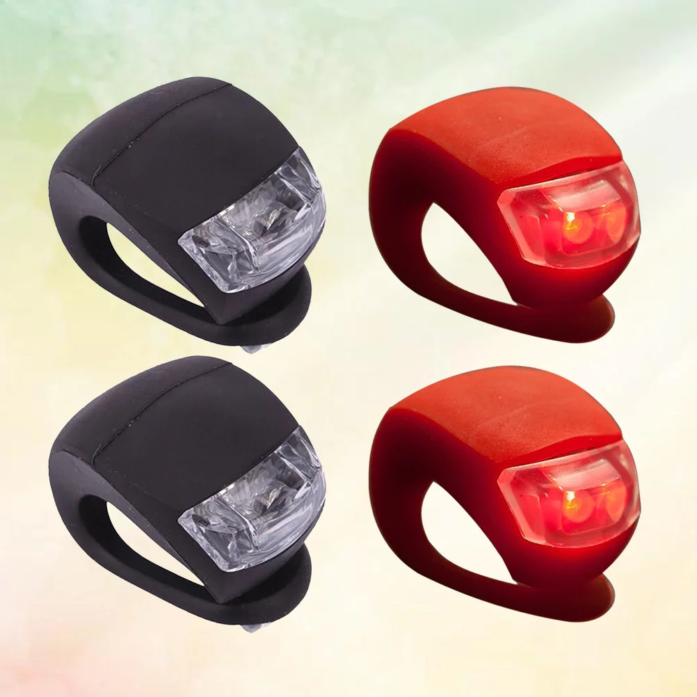 

4 Pcs Bicycle Light Set Bright Lights Bike Frog Lamp Safety Waterproof Accesories