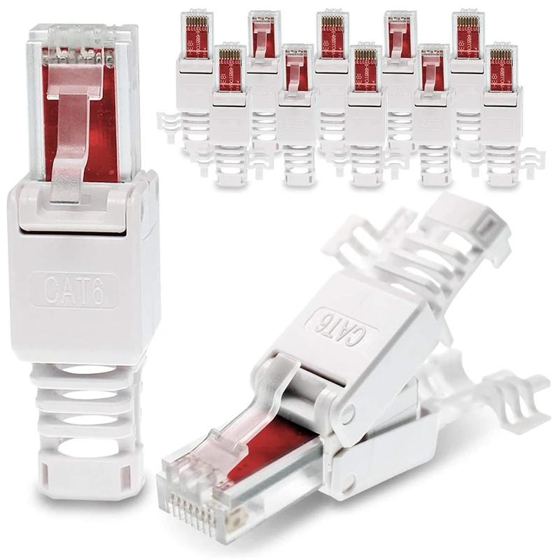 

12 шт., кабель RJ45 CAT6 UTP без инструментов, патч-кабель CAT5 CAT7