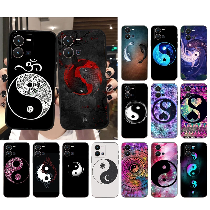 

Phone Case For VIVO Y53S Y33S Y22S Y11S Y31 Y21 Y70 Y20 Y21S Y72 Y35 Y51 Y01 V23E V21 V23 V21E Yin yang art Case
