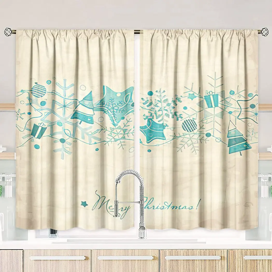 Рождественский шар снежинка полупрозрачные шторы винтажные рождественские