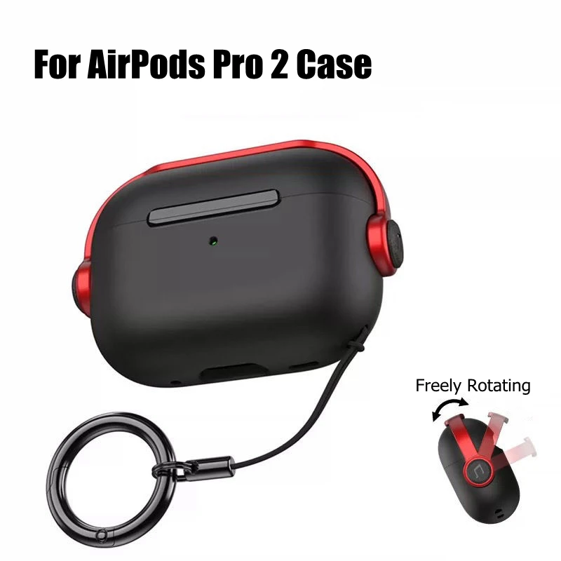 

Soft Silicone Cover for AirPods Pro 2 Case For AirPods 3 Pro2 Case Wireless Earphone Funda With Landyard for AirPod Pro Coque