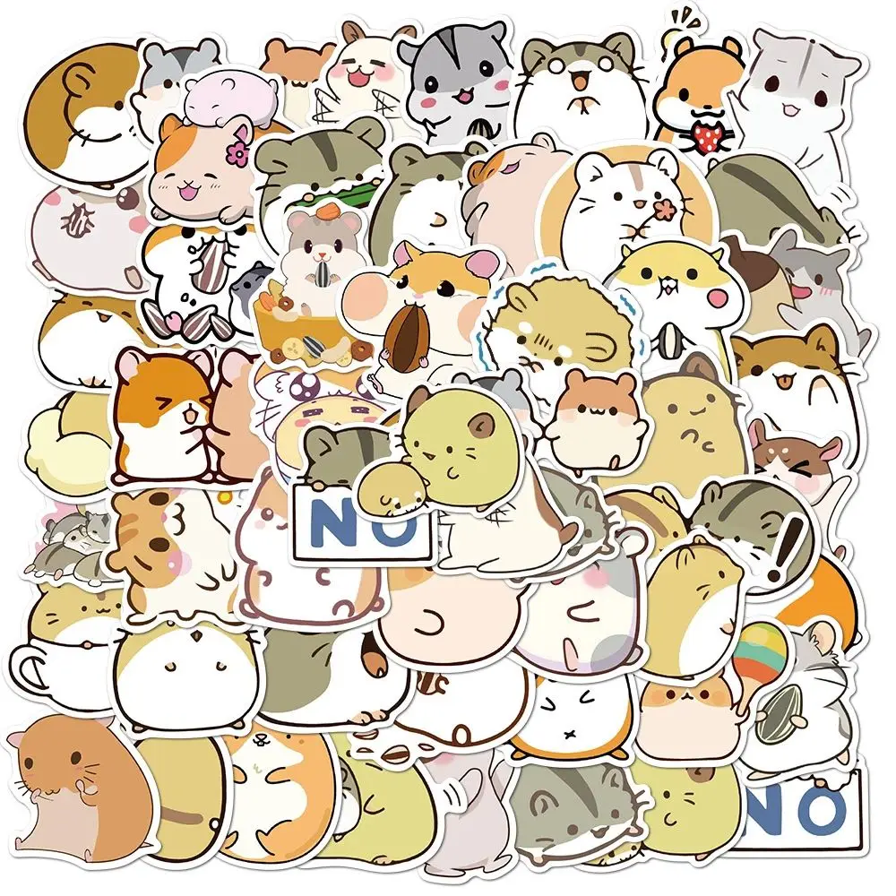 

Laptop Sticker Stationery Sticker Suitcase Luggage Sticker Cute Hamster Animal Stickers Graffiti Sticker DIY Scrapbook