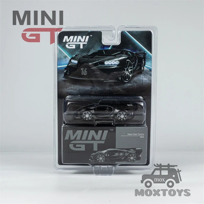 MINI GT 1:64 Vision Gran Turismo Черная модель автомобиля