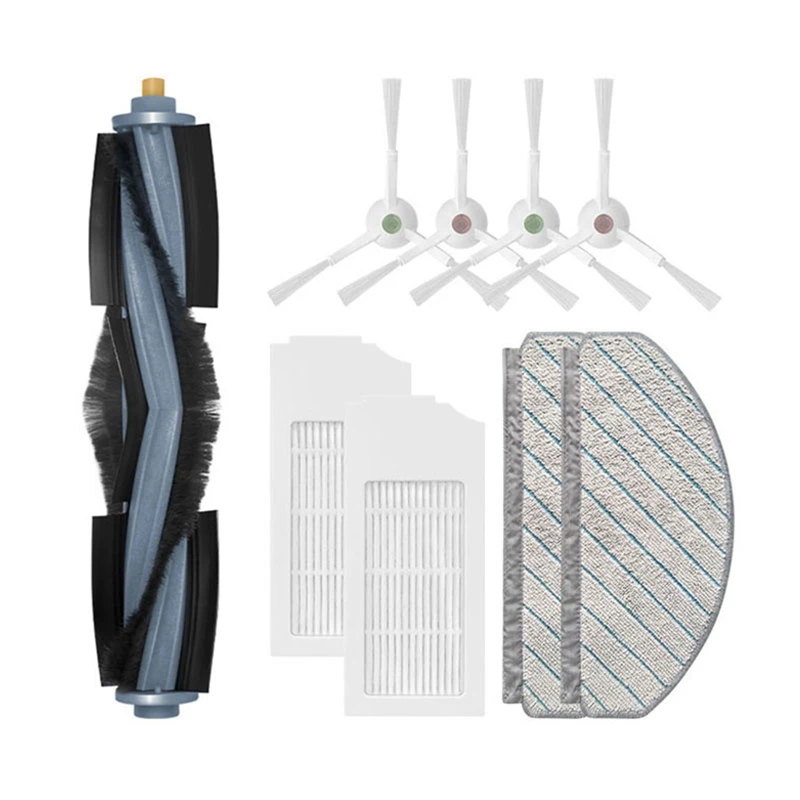 

1Set Replacement Accessories Fit For ECOVACS T10 PLUS Robot Vacuum Cleaner Spare Parts Main Side Brush Hepa Filter Mop Rag