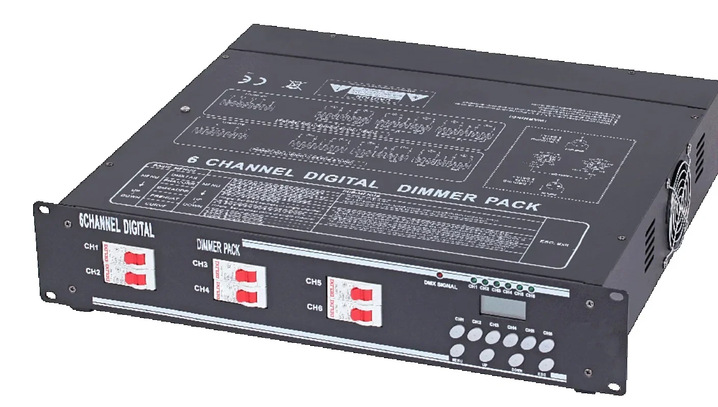 Consola 6CH DMX Цифровой затемнитель Pack dj оборудование