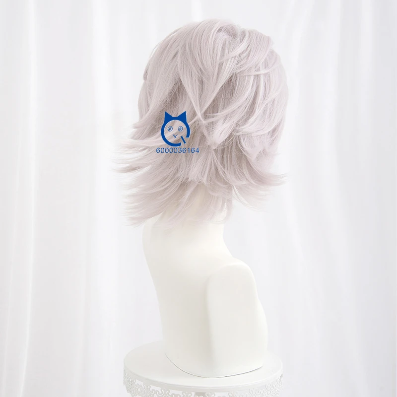Honor of Kings Аниме Яо Лидер продаж Косплей Розовый Серебристый Короткий парик 32 см