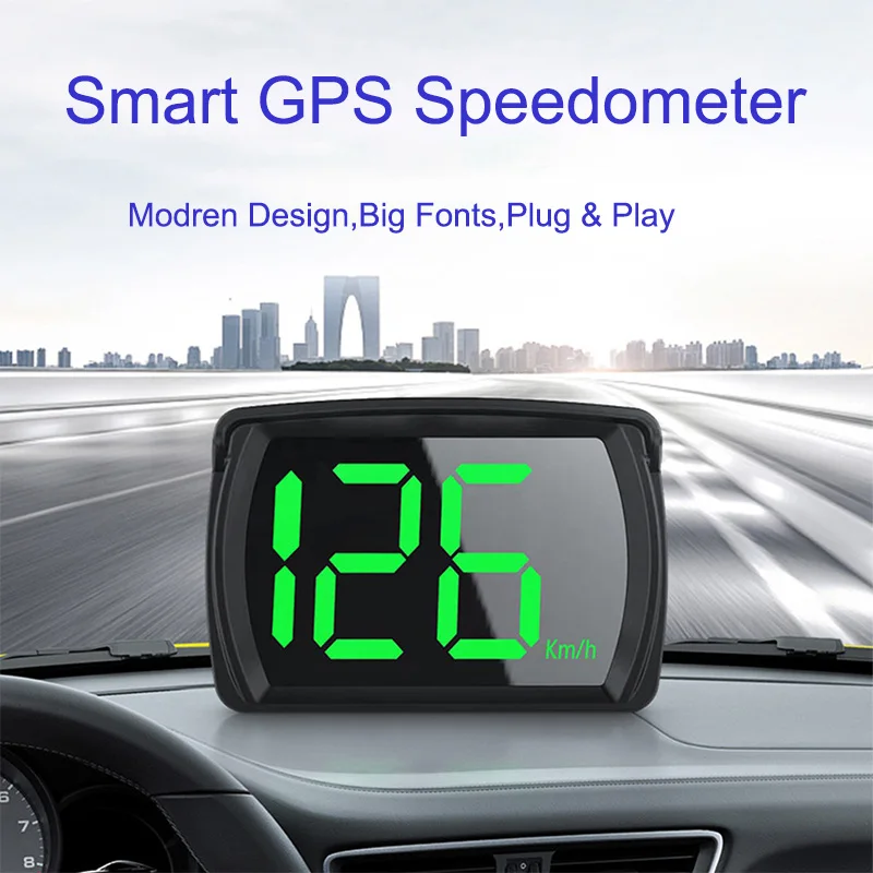 

Автомобильный HUD-дисплей головное устройство GPS KMH HUD цифровой датчик скорости головное устройство Дисплей Автомобильная электроника Аксес...
