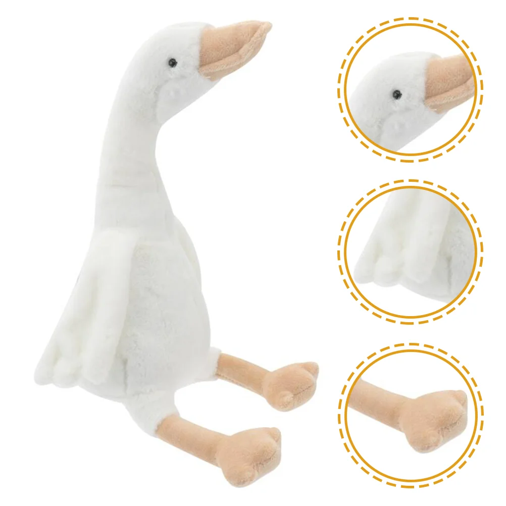 

Simulation Swan Simulation Stuffed Animal Soft Toy Baby Furry Toy Pp Cotton Goose Toy Girl Stuffed Plush Toy