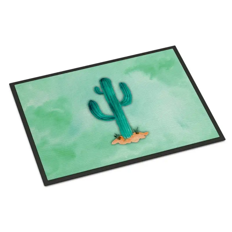 

Western Cactus Watercolor Indoor or Outdoor Mat 18x27, 27"L x 18"W, multicolor