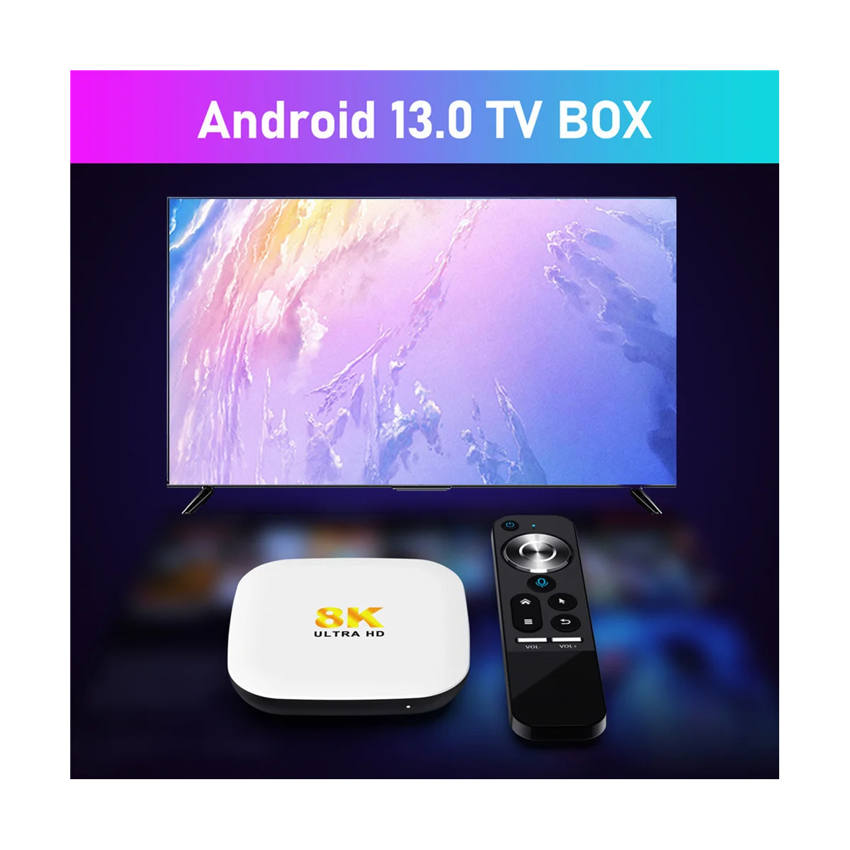 ТВ-приставка H96 Max M2 2 ГБ + 16 Android 13 Смарт WIFI6 BT5.0 8K AV1 медиаплеер RK3528