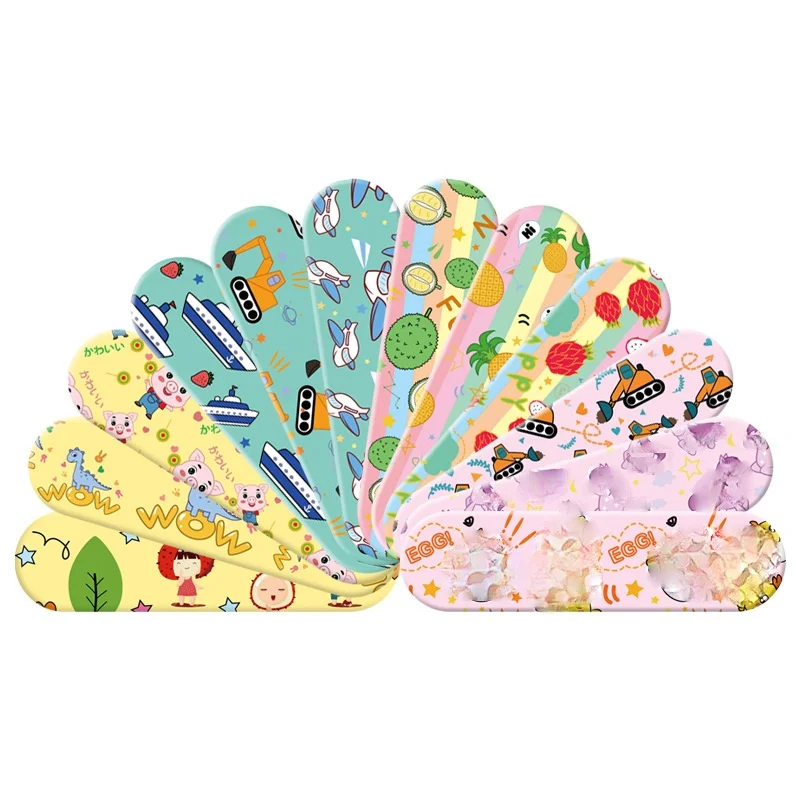 

120pcs/lot Cartoon Patterned Wound Strips Band Aid Curitas for Children Kids Hemostasis Adhesive Plaster Emergency Bandages
