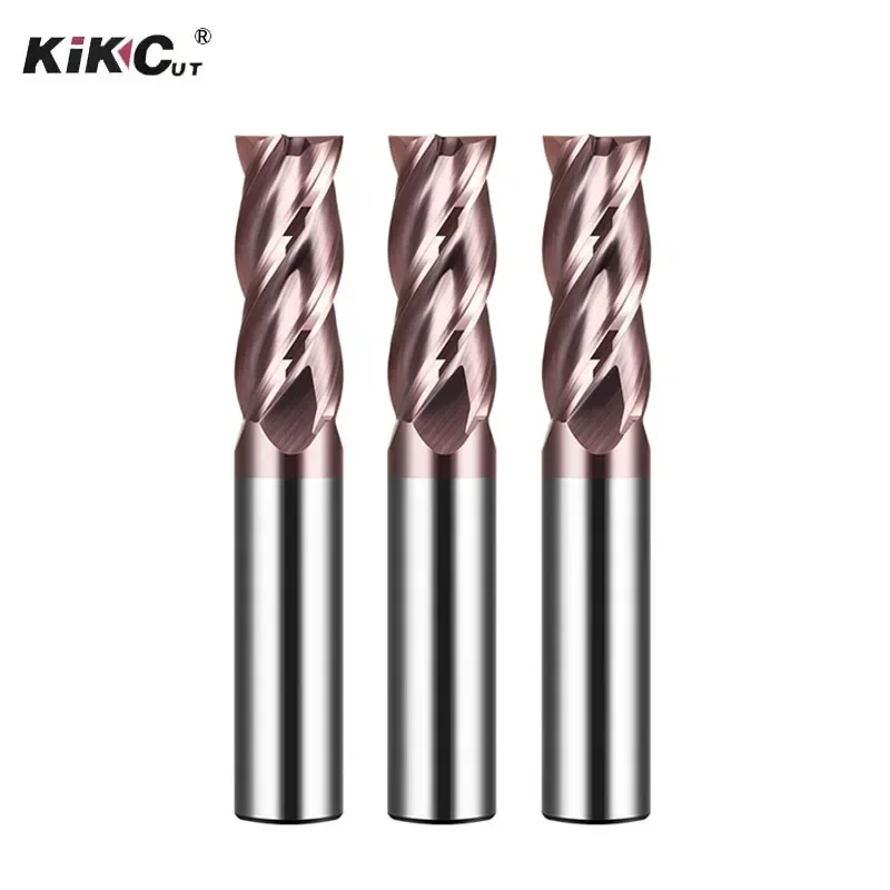 

10PCS HRC55 Carbide End Mill 4Flute Alloy Coating Tungsten Steel End Milling Cutter CNC Cutting Tools