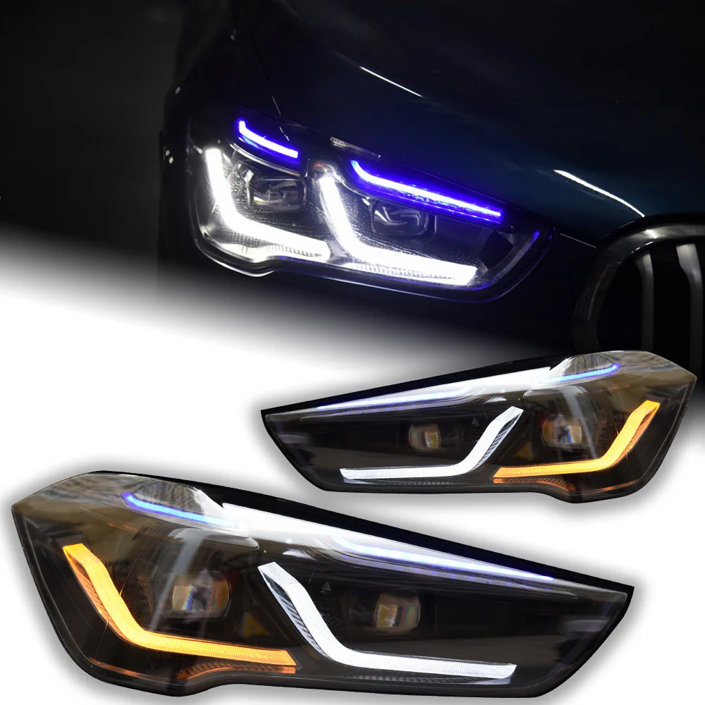 

Car Lights for X1 Headlight Projector Lens 2016-2021 F48 F49 Laser Head Lamp LED Headlights Drl Automotive Accessories