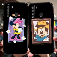 disney mickey mouse cartoon phone case for samsung galaxy s20 s20fe s20 ulitra s21 s21fe s21 plus s21 ultra coque carcasa black