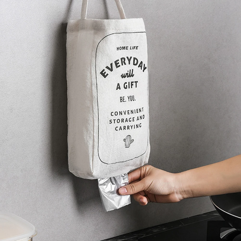 

Cloth Pouch Holder Hanging Storage Dispenser Wall Grocery Bag Dispenser Home Kitchen Hangable Garbage Storage Extraction Bag