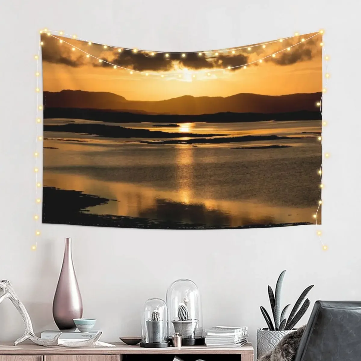 Восход солнца в внешних горбхах гобелен украшение дома для стены