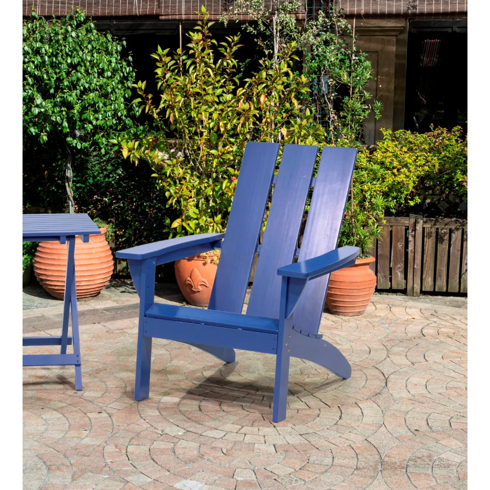 

Уличная садовая мебель для патио, деревянный стул, синий, садовый стул, уличная мебель, мебель для патио, современный простой, складной