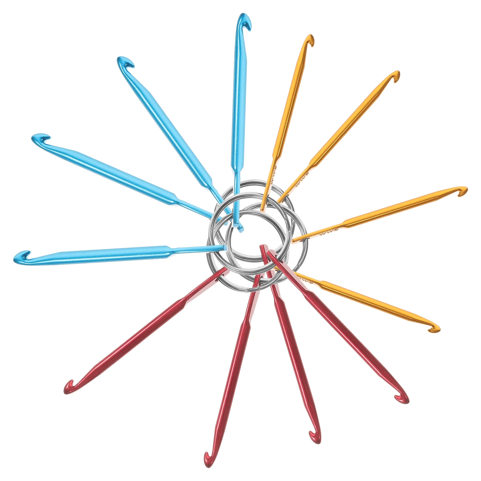 4 шт. брелок для вязания крючком иглы портативные металлические крючки вязание