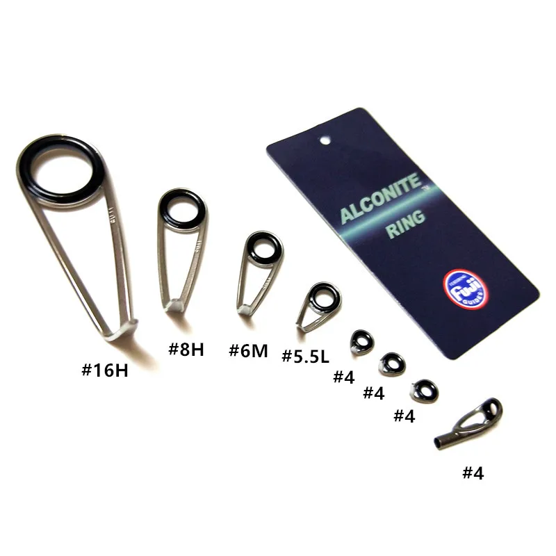 FUJI KL-H guide Kit High quality guide Kit Alconite ring guide set one set 8pcs silver color / gun smoke color