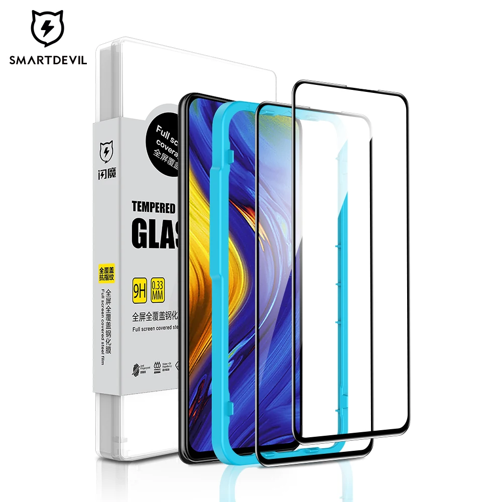 

SmartDevil Screen Protectors for Xiaomi MI Mix 3 Glass For Mi Mix 2 / 2S Anti-fingerprint Full Coverage HD Anti-bluelight