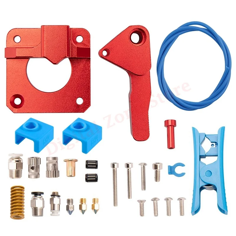 

Upgrade Dual Gear Extruder with PTFE Tubing Kit for 3D Printer 1.75mm Filament Compatible with Ender 3 CR10 CR-10 Pro CR-10S