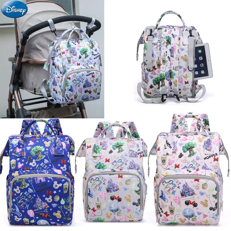 

Cartoon Mickey Large Capacity Maternity Backpack Mummy Bag Fashion Stroller Bag Mummy Backpack Multifunctional Baby Diaper Bag