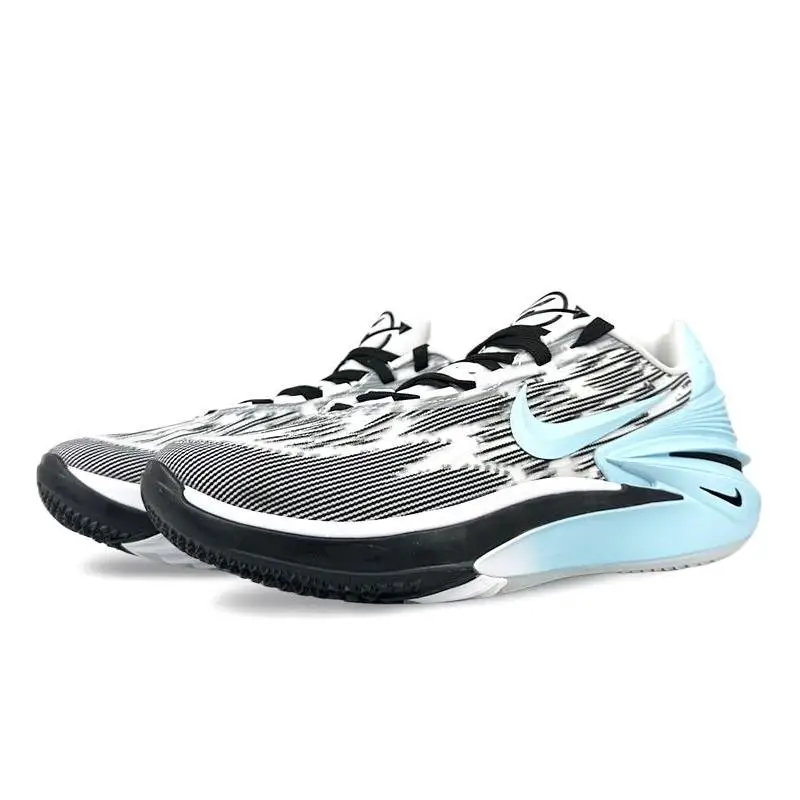 【Настроить】Nike Air Zoom G.T. Баскетбольные кроссовки Cut 2 мужские низкие черные/синие