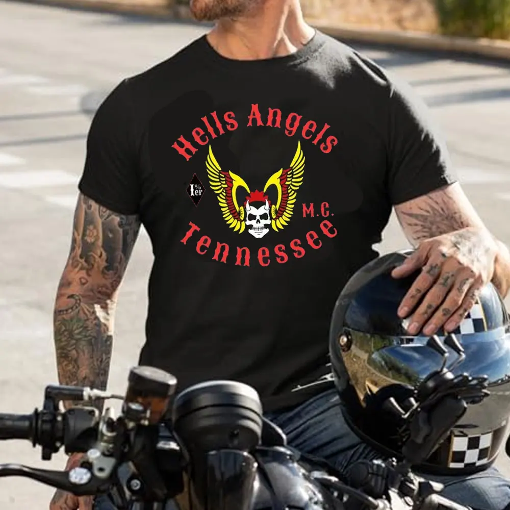2024 Мужская футболка Hells Angels 81 поддержка мотоциклетного клуба баннер с флагом
