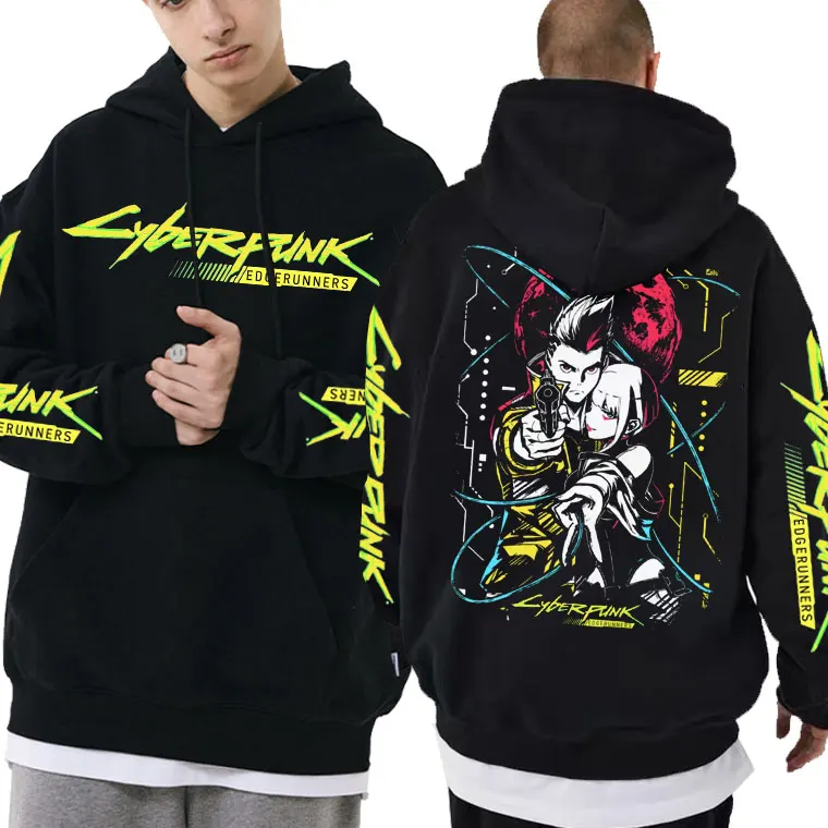 

Cyberpunk Edgerunners David Martinez Lucy Graphic Hoodie Men Women Hip Hop Loose Sweat Hoodies Man Fleece Punk Cyber Sweatshirt