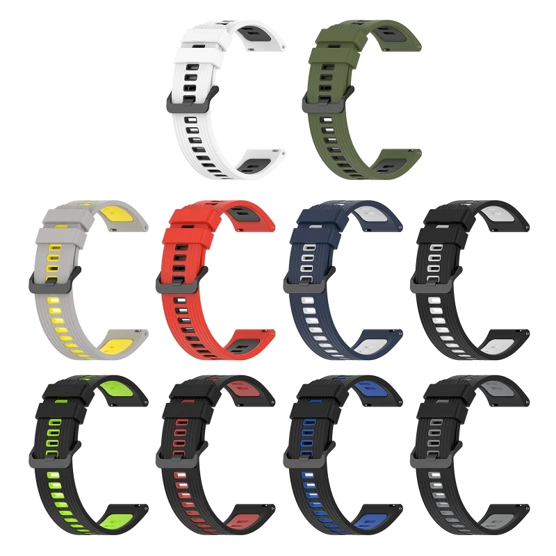 

Ремешок силиконовый для наручных часов, 22 мм, 2022 дюйма