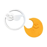 smiling moon stars cookie embosser mold fondant icing biscuit cutting die chocolates wedding cake party baking decoating tools