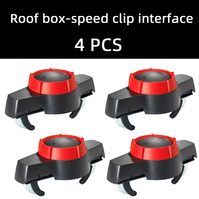 

4 x Universal Car Roof Box Luggage Bag Mounting Buckle Clip Roof Rack Lock Holder Quick Mount Adjustable Mighty Clips