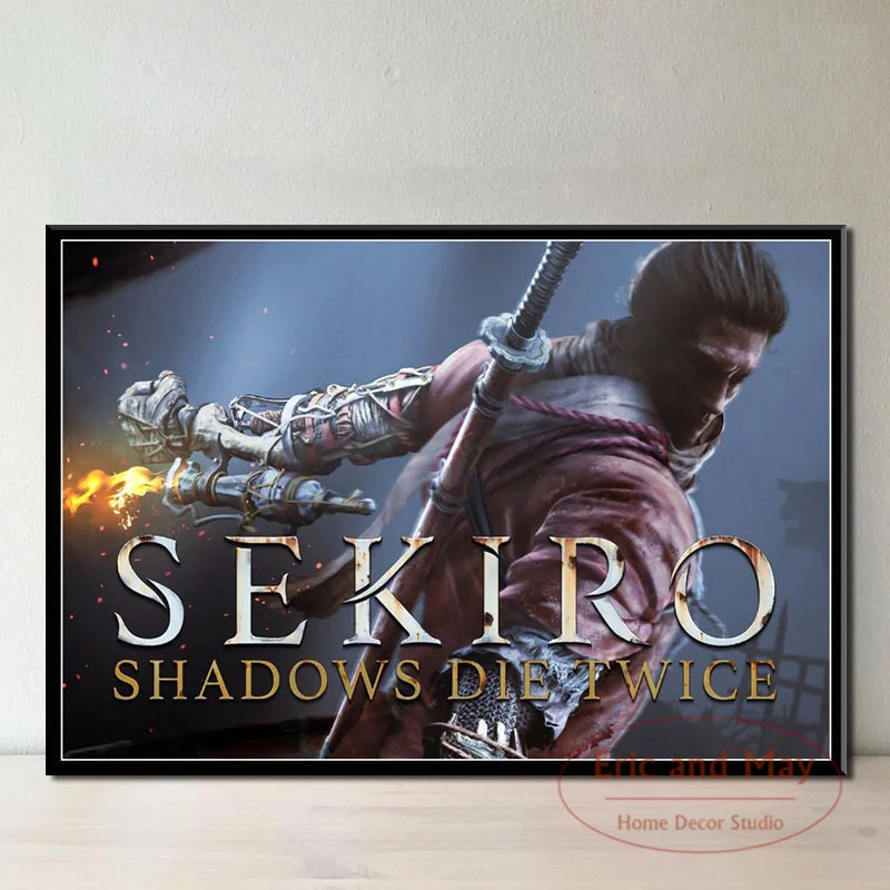 Винтажный настенный постер Sekiro Тени умирают дважды