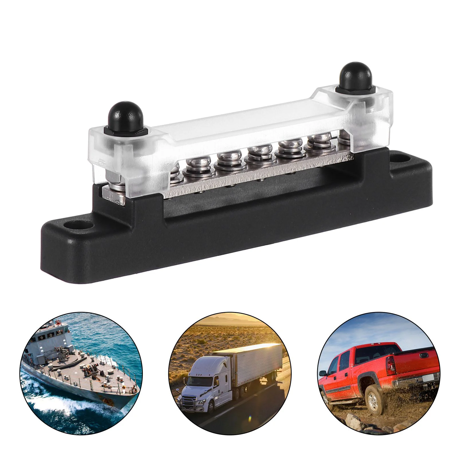 

Bar Block Terminal Distribution 12V Power Marinebattery Car Bars Buss Boat Blocks Dc Ground Floor Straight Kit Strip