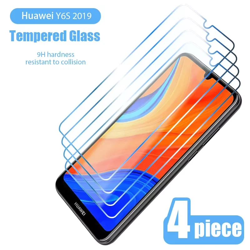

4pcs tempered glass for HUAWEI Y9S y8s y6s y 9a y7a y6p y7p y8p protective glass for HUAWEI y9 y7 y6 y5 Prime 2019