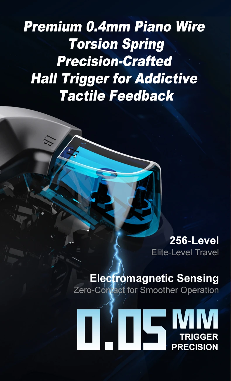 PXN P5 Wireless 2.4G Bluetooth Gaming Controller Hall Effect Joystick Gamepad for Nintendo Switch/PC/iOS/Android /Steam