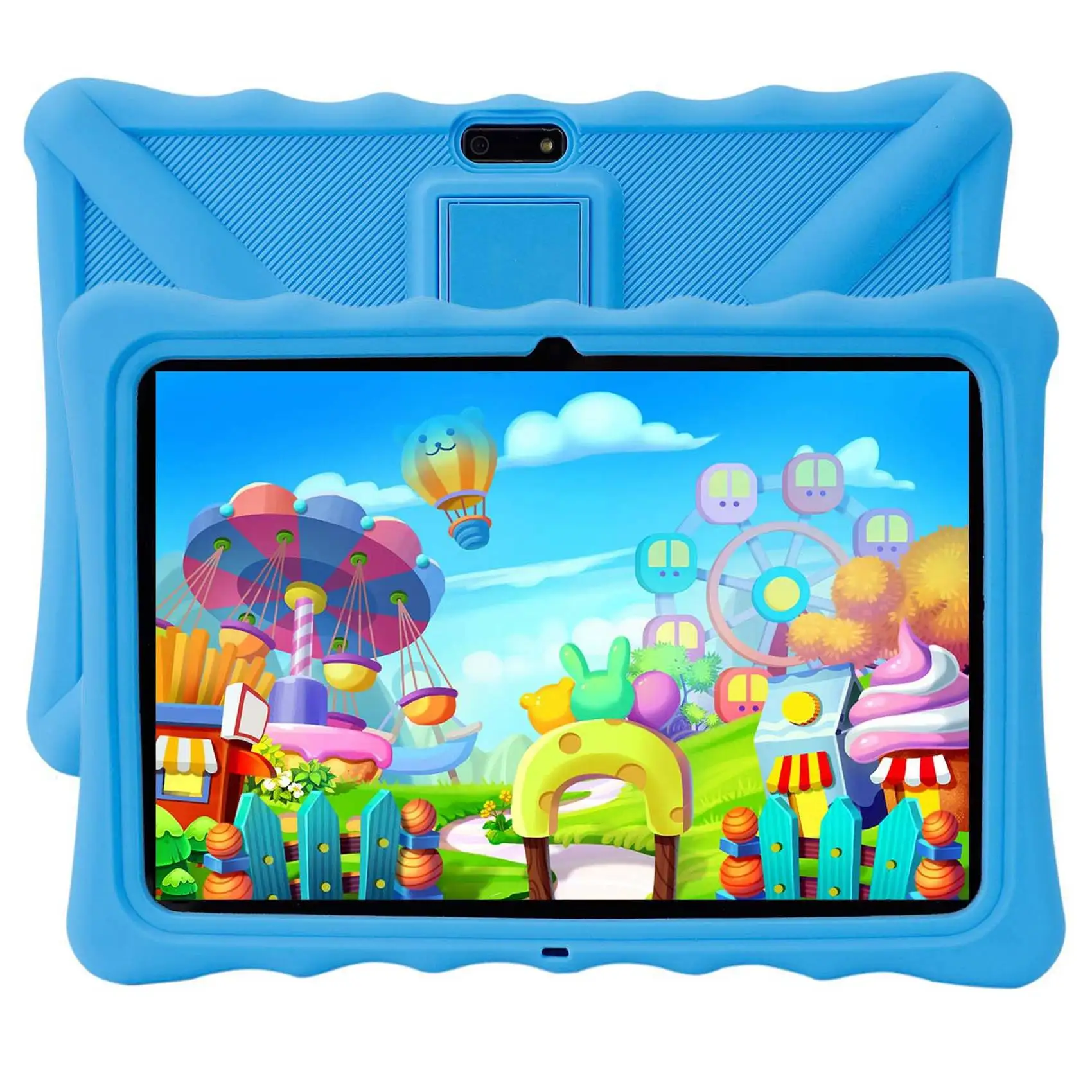 

10.1 Inch Children's Tablet PC 2GB+32GB Quad Core Android 10.0 Tablet PC Kids Learning Tutoring Machine Blue EU Plug